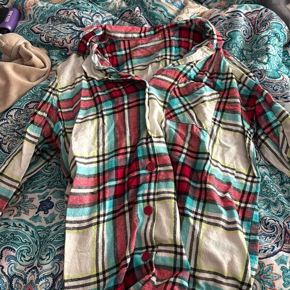 Long sleeve plaid flannel